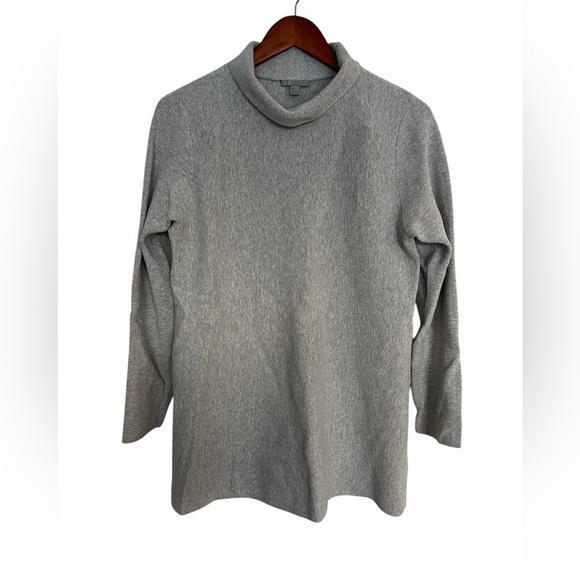 COS Gray Turtleneck Sweater loose fit 100% cotton size small - Picture 1 of 5